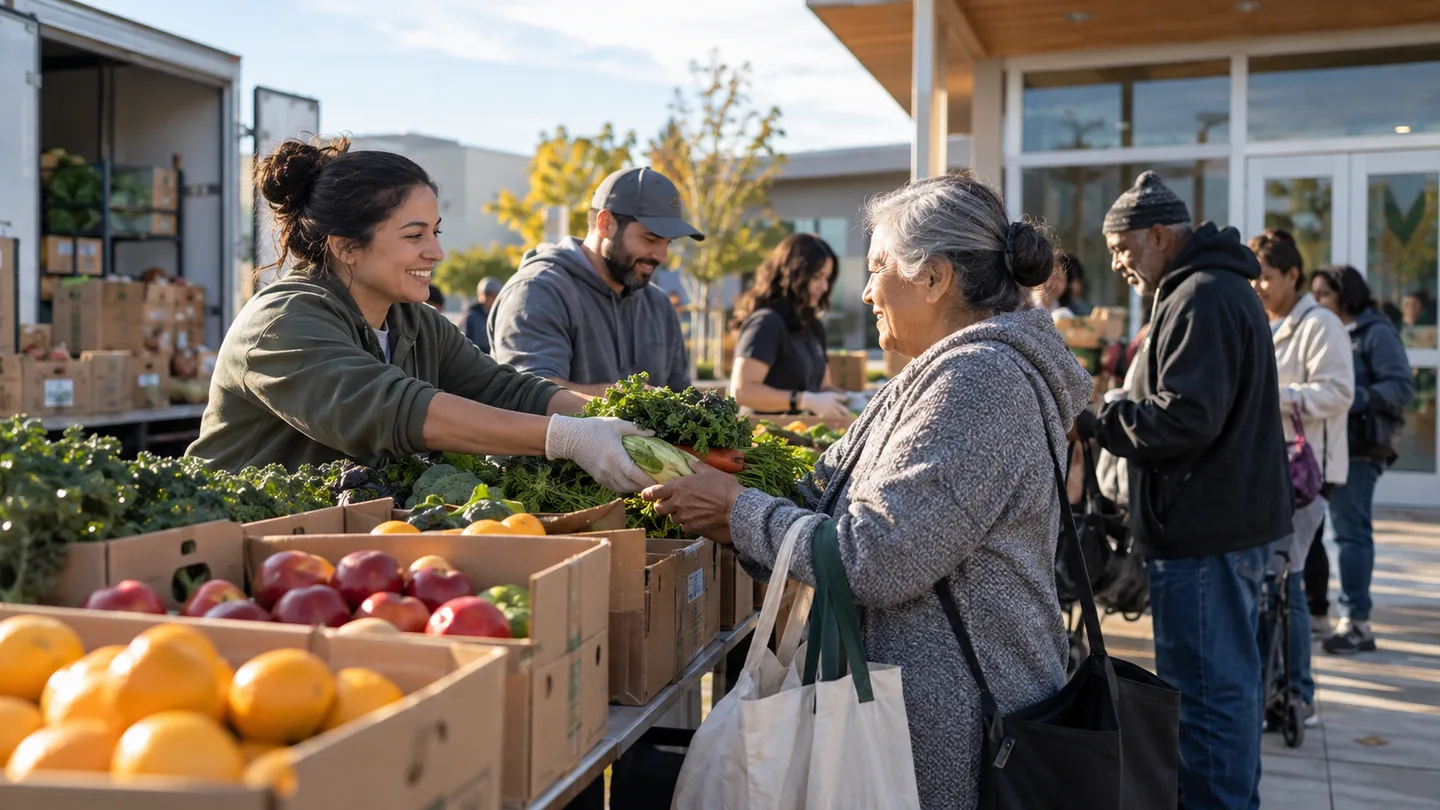 El Buen Samaritano Food Pantry — AI-generated thematic illustration